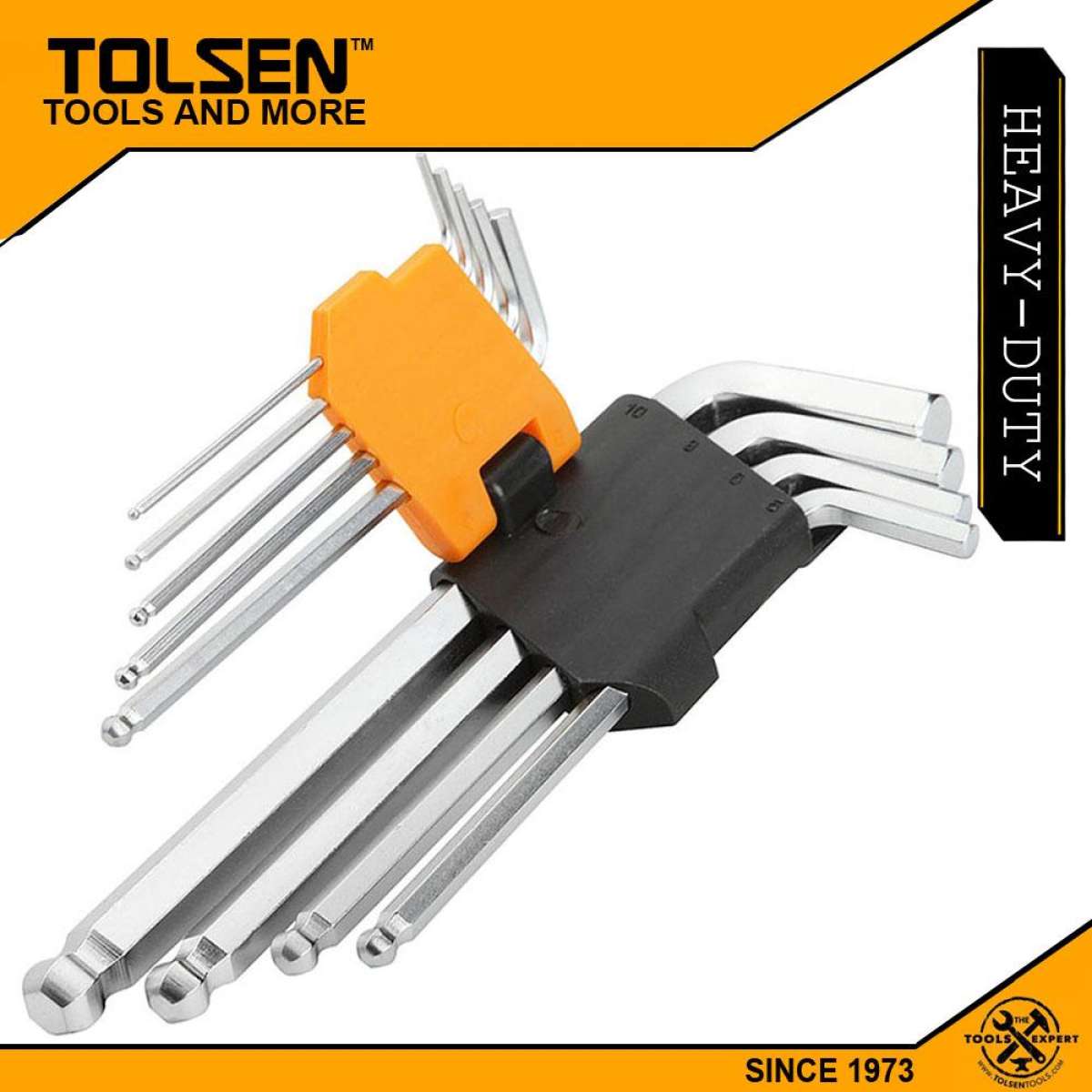 TOLSEN 9pc Ball Point Long Arm Hex Key Set Model : 20053_img_1
