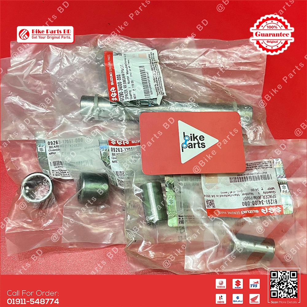 Back Chassis Bush Bearing set for Suzuki Gixxer, Gixxer SF (New Model) bike.