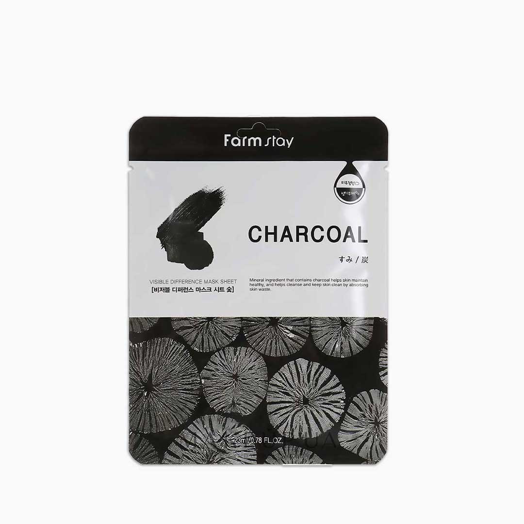 Farmstay Visible Difference Mask Sheet (Charcoal) - 23ml_img_0