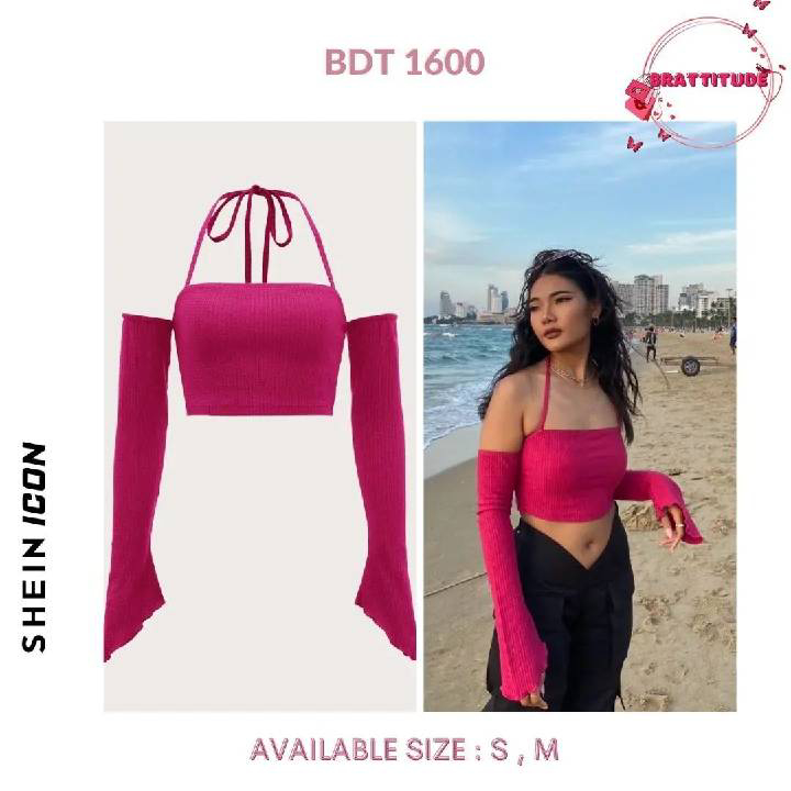 Hot Pink off shoulder