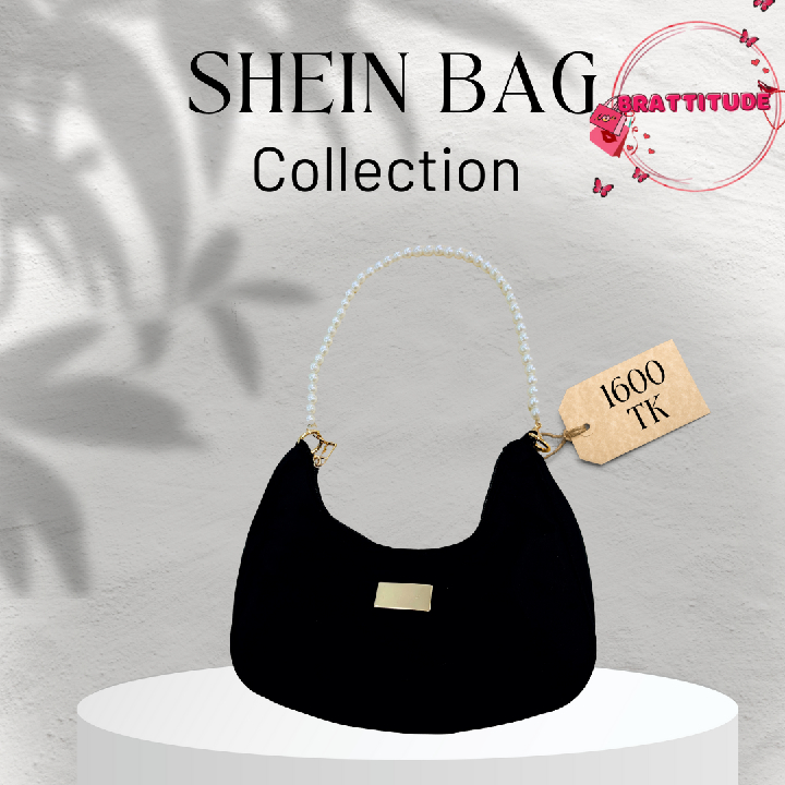 Shein Black Pearl Bag