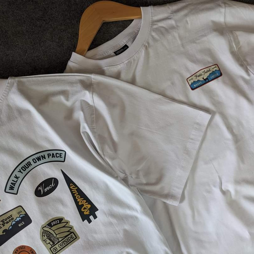 White Oversized T-Shirt -Go Outside