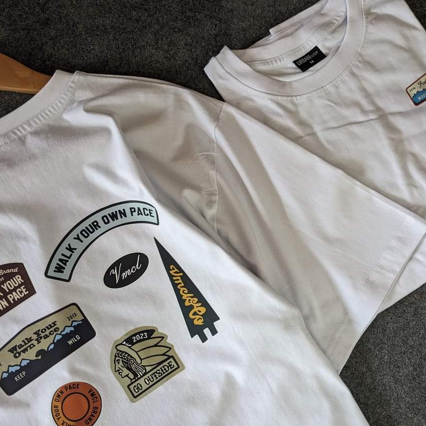 White Oversized T-Shirt -Go Outside_img_1