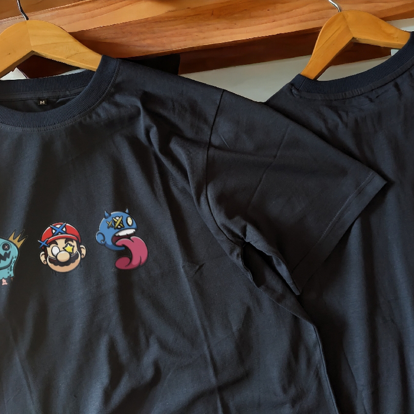 Super Mario black oversized t-shirt