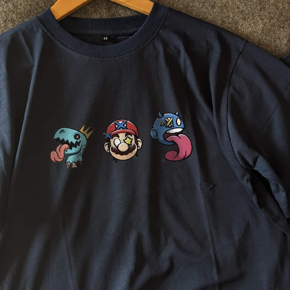 Super Mario black oversized t-shirt_img_1