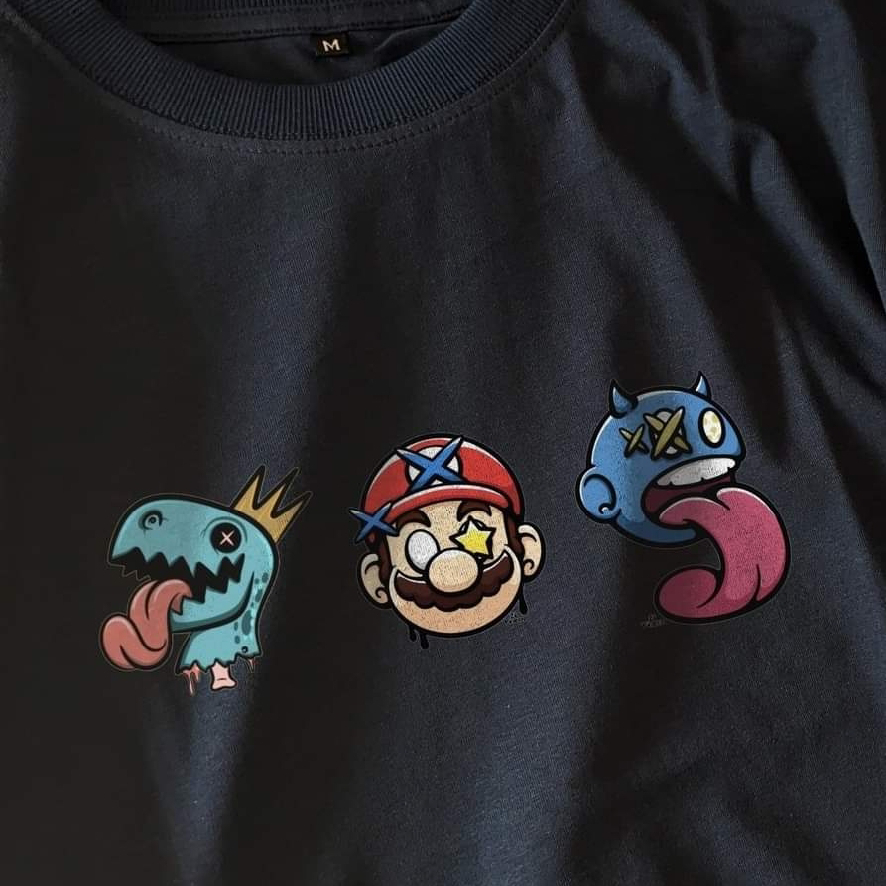 Super Mario black oversized t-shirt_img_3