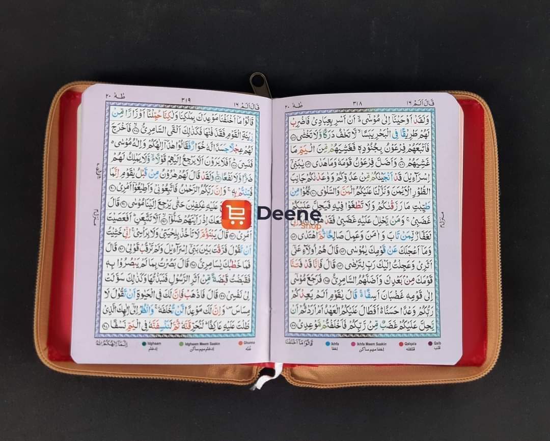 ৬ ইঞ্চি গোল্ডেন কভার কালার কোডেড কুরআন_img_3